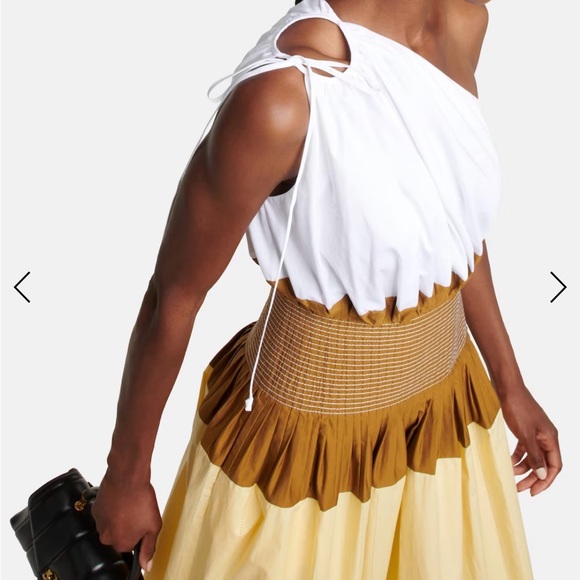 Tory Burch one-shoulder color block dress - Picture 4 of 10